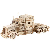 ROBOTIME 3D Puzzle Heavy Truck Wooden Model Kits Adults Build On Your Own Laser Cut Building Construction Crafts