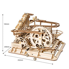 Robotime DIY 3D Wooden Puzzle Marble Run Assembly Model Building Block Stem Toy For Kids Adult