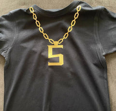 CUSTOM GOLD CHAIN - YOUR NAME HERE -ONESIE BODYSUIT T-SHIRTS