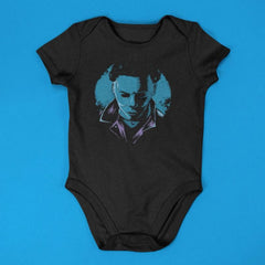 HALLOWEEN MASK BLUE - Onesie Bodysuit Top