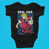 KEN | Street Fighter | VIDEO GAME EDITION | Onesie Bodysuit Tops