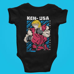 KEN | Street Fighter | VIDEO GAME EDITION | Onesie Bodysuit Tops