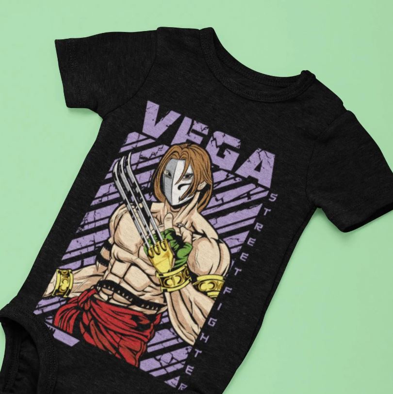 VEGA | Street Fighter | VIDEO GAME EDITION | Onesie Bodysuit Tops